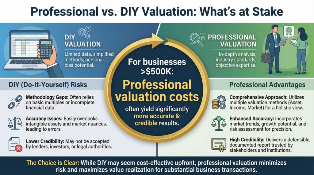 Professional vs. DIY Valuation- What's at Stake