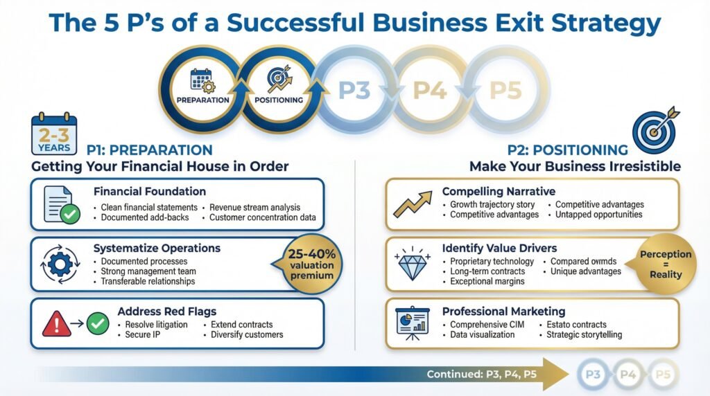 The 5 P's of a Successful Business Exit Strategy