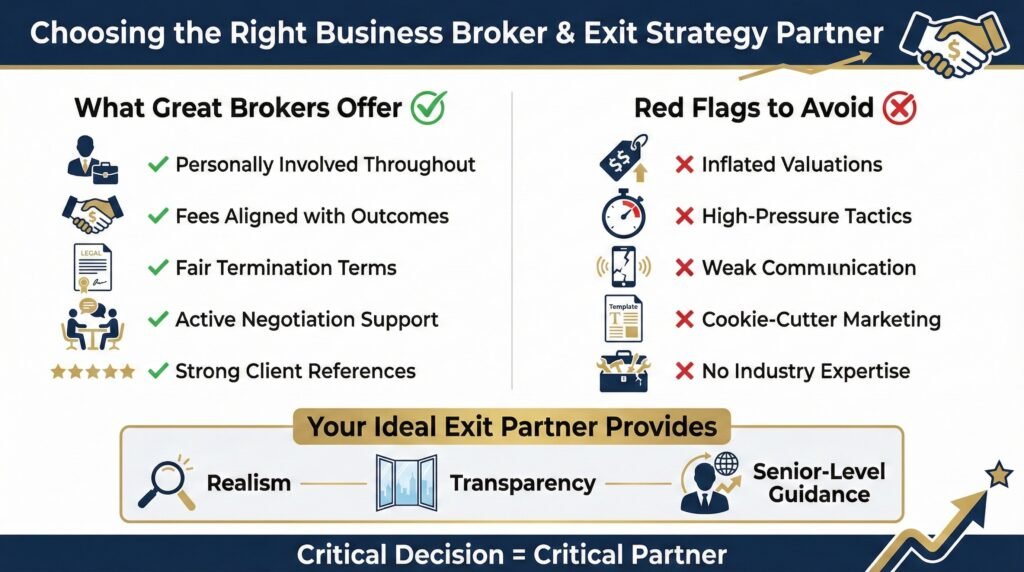 Top Business Broker Questions & Choosing Right Exit Strategy Partner