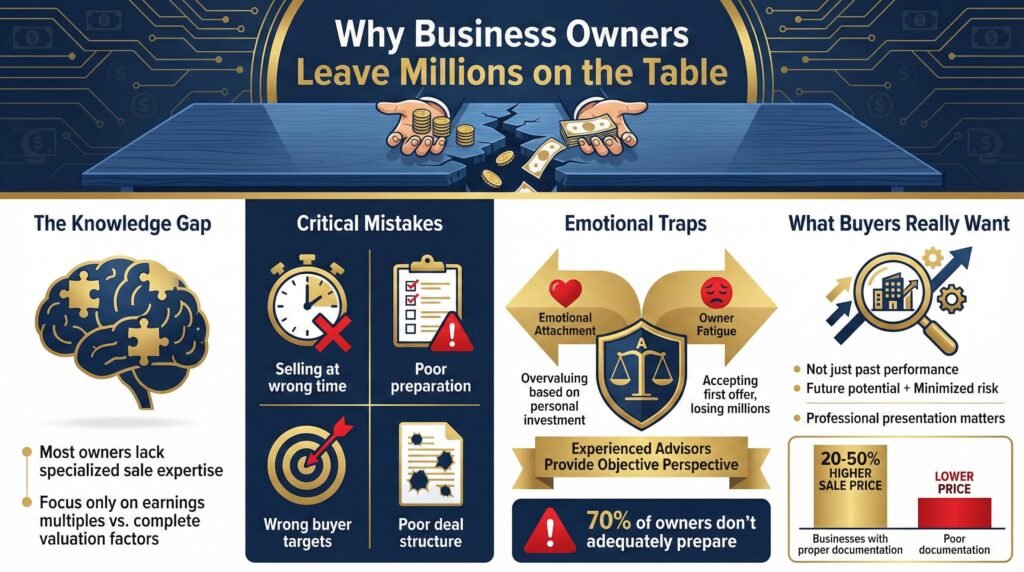 Why Most Business Owners Leave Money on the Table When Selling