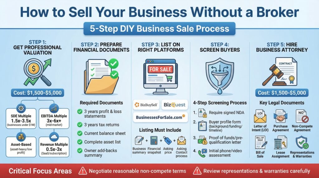 How to Sell Your Business Without a Broker- Step-by-Step