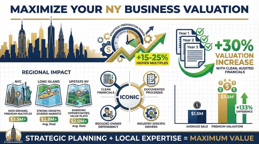 Increase Business Valuation Tips for New York Business Exit and Sale Process - pt1 