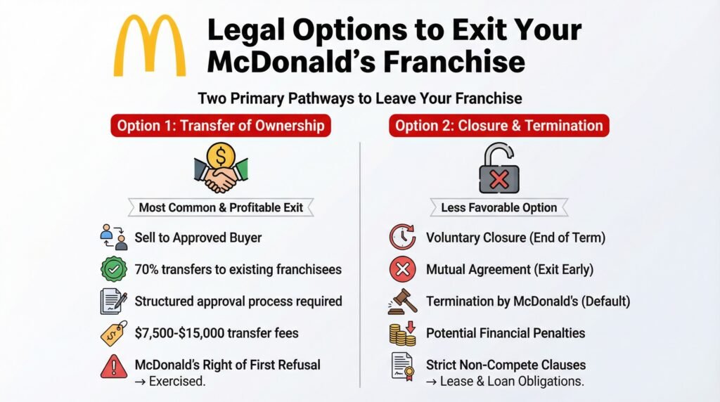 Legal Options to Exit Your McDonald's Franchise