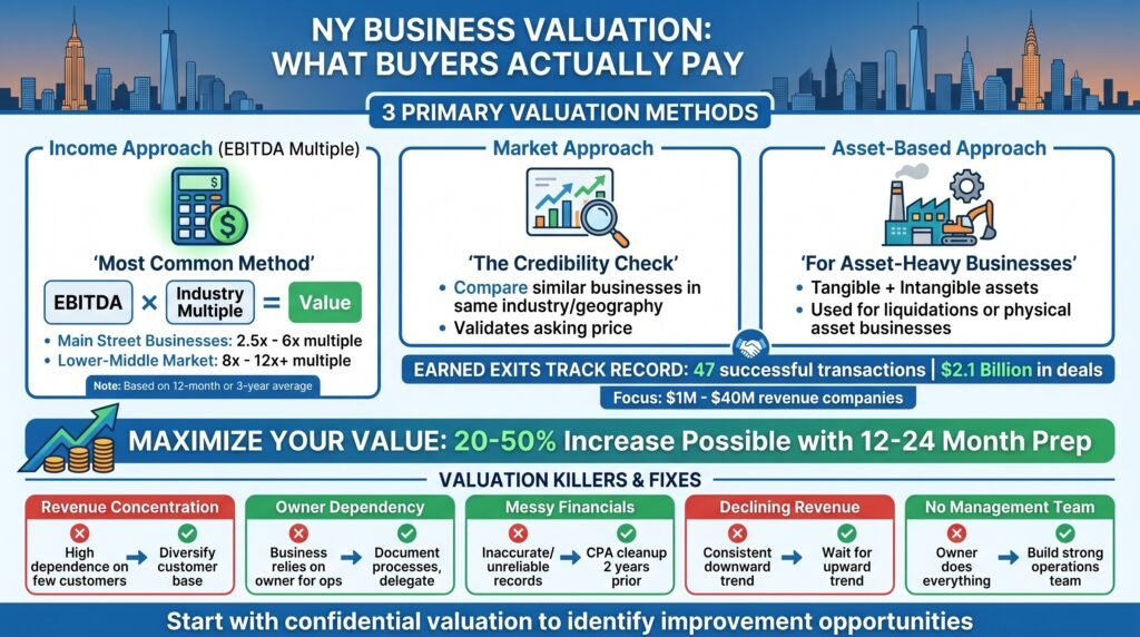 New York Business Valuation- What Buyers Are Actually Paying