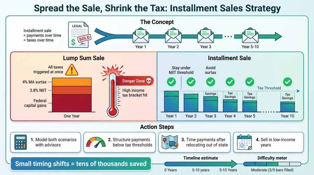 Use Installment Sales and Timing to Spread the Tax Hit