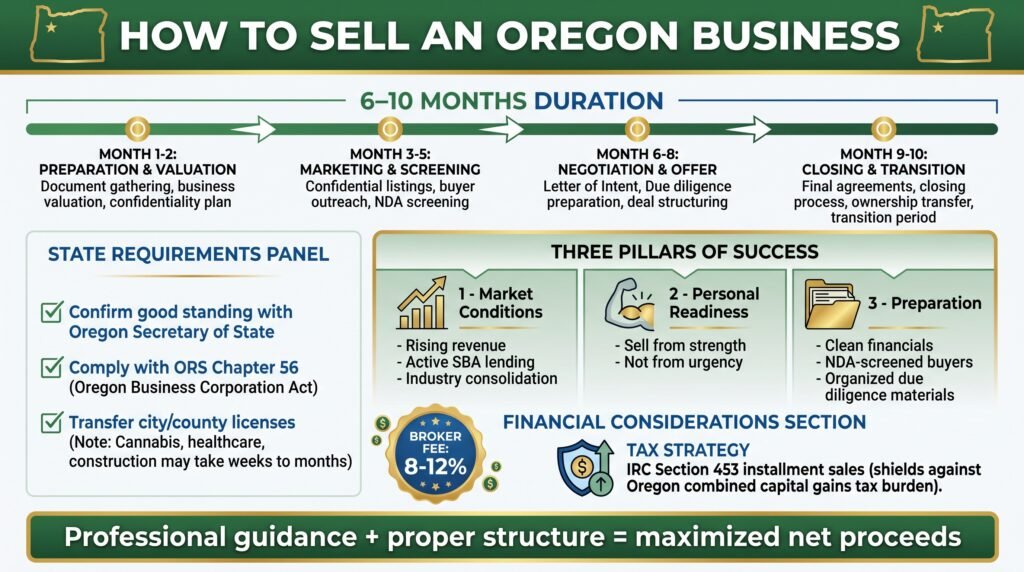 How to Sell an Oregon Business- Tax and Timing Tips