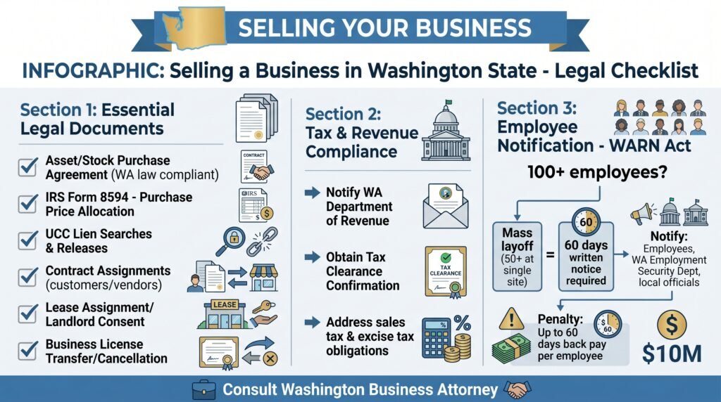 Legal Requirements When Selling a Washington Business 
