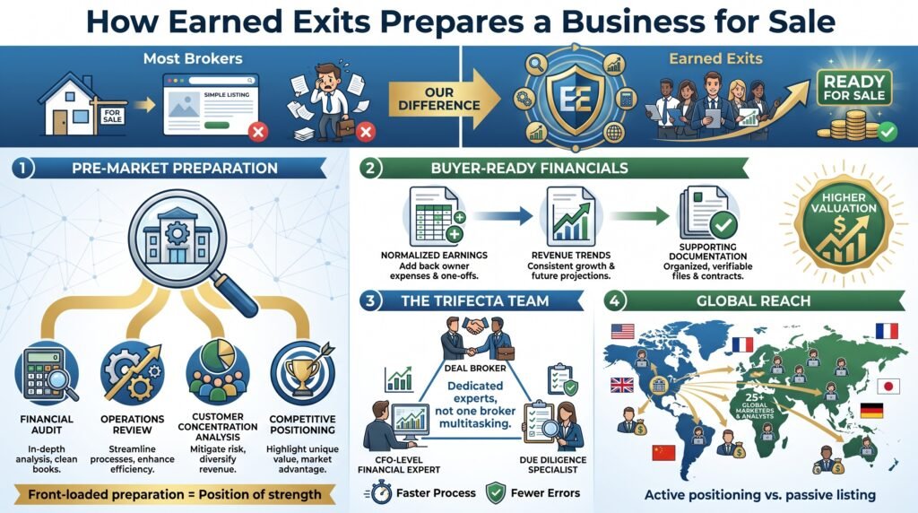 How Earned Exits Prepares a Business for Sale